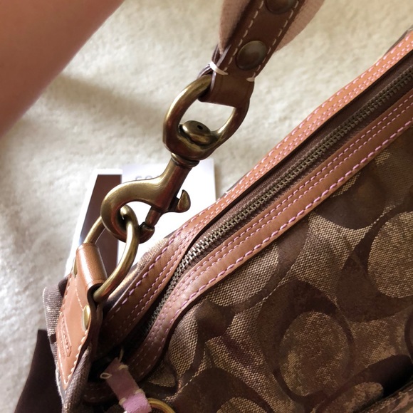 Vintage Y2K Leather coach hobo signature shoulder bag- style 10008 - Picture 4 of 7